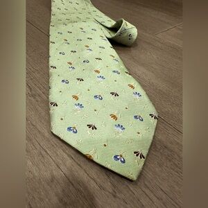 Ermenegildo Zegna green tie 100% silk